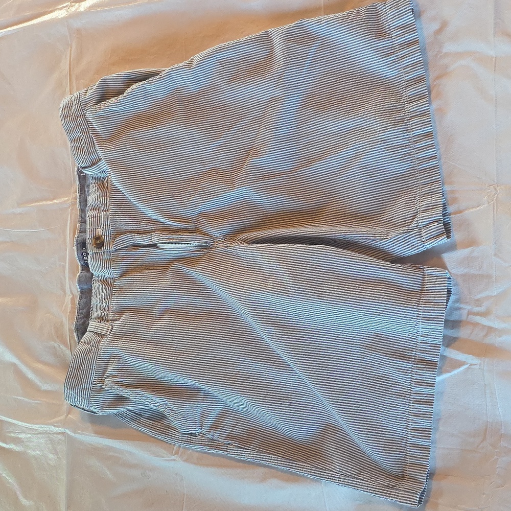 Izod Men's Lot of Two 10"‎ Seersucker Shorts Blue Tan Preppy Size 40 - Picture 3 of 15